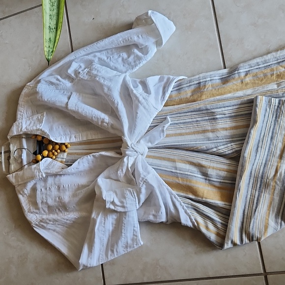 NWT, Counterparts, Women's Maze, Gray, & white Wide Leg slacks,pullons, Sz 16W - Picture 11 of 12